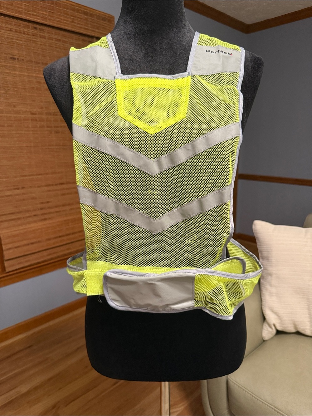 Perfect 360 High-Visibility Safety Vest - Neon Yellow - Running Exercise Walking